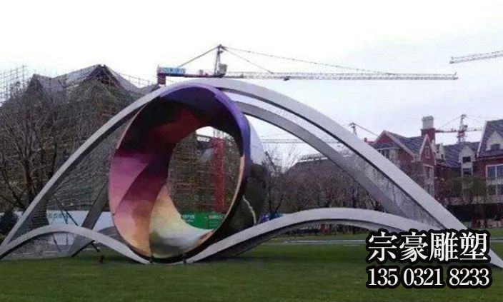 不锈钢抽象眼睛景观雕塑 不锈钢抽象眼睛景观雕塑