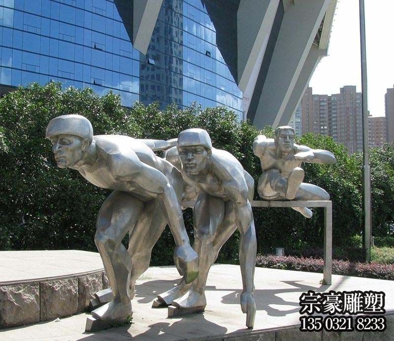 不锈钢体育运动人物雕塑 不锈钢体育运动人物雕塑