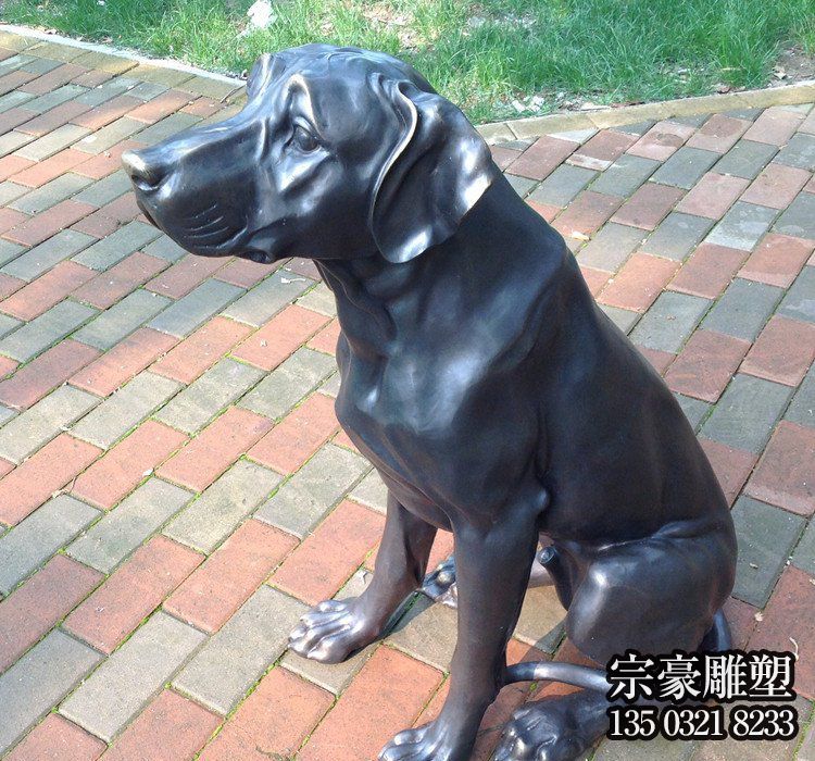 纯铜铸造铜雕狗 纯铜铸造铜雕狗