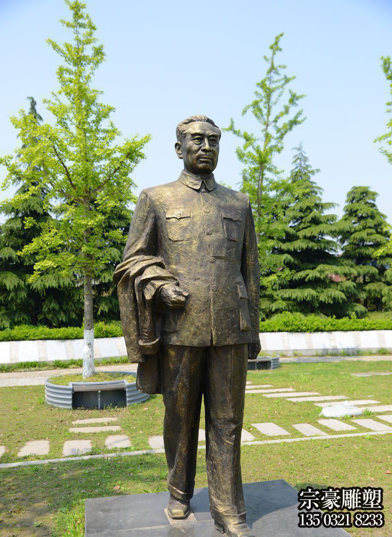 纯铜铸造周恩来周总理雕像 纯铜铸造周恩来周总理雕像