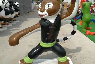 功夫熊猫人物之金猴玻璃钢雕塑摆件