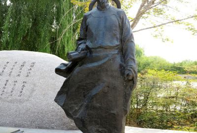 杜甫铸铜历史名人雕像