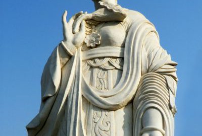 汉白玉古代美女鸡冠花花神石雕像