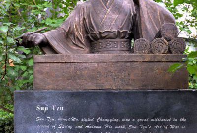 中国古代名人孙子铜雕半身像雕塑