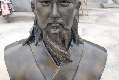 玻璃钢仿铜历史名人鲁班半身像